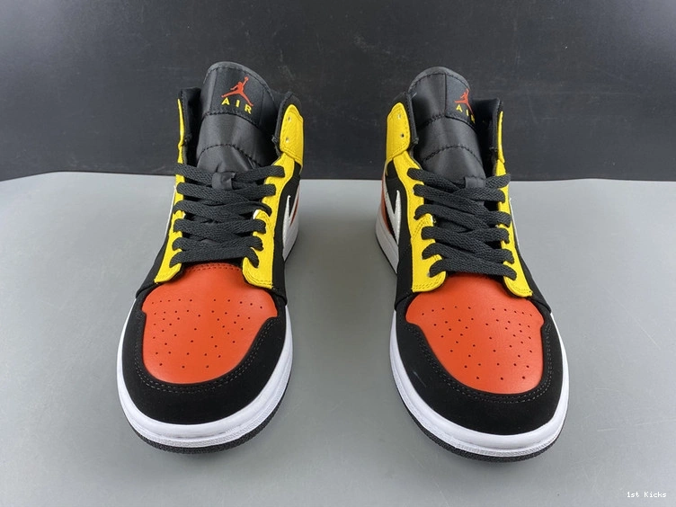 1 Mid Amarillo 852542-087 - Jordan Orange Black 1005